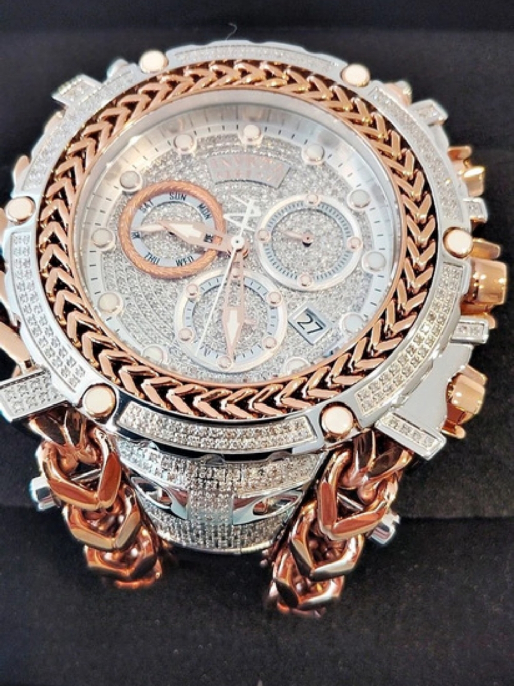Invicta ReserveGladiator Swiss Rhonda Z60 Chronograph 2.92 Carats Real Diamonds